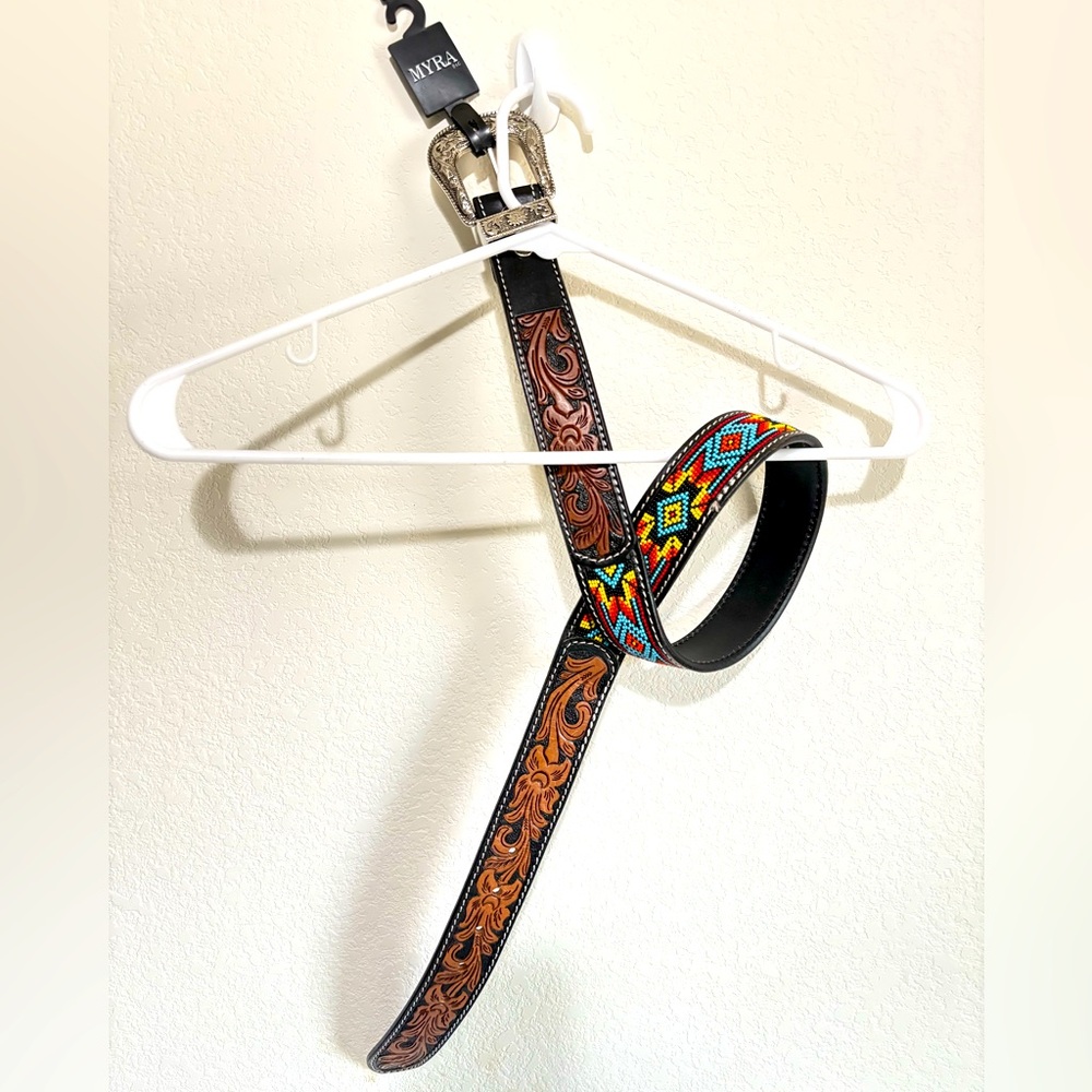 MYRA BEADED BELT Large